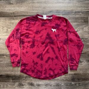 Victorias Secret PINK varsity tie dye long sleeve